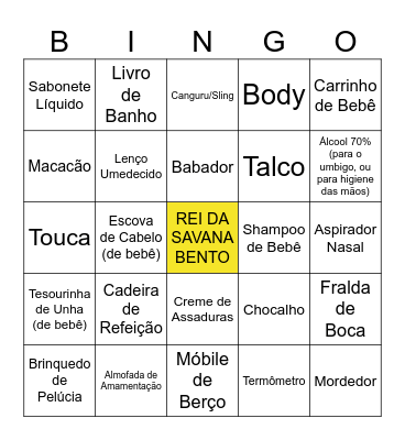 S A F A R I   D O   B E N T O Bingo Card
