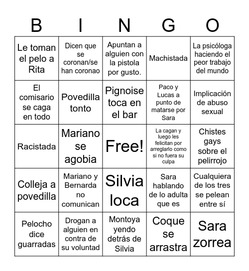 Los hombres de paco lol Bingo Card