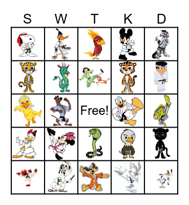 SUMMER WARRIOR TAEKWONDO Bingo Card