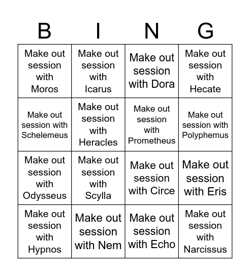 Update Predictions Bingo Card