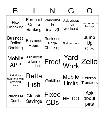 Superior Customer 1st Service! Bingo Card