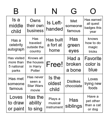 Acton Ice-Ice Breaker! Bingo Card