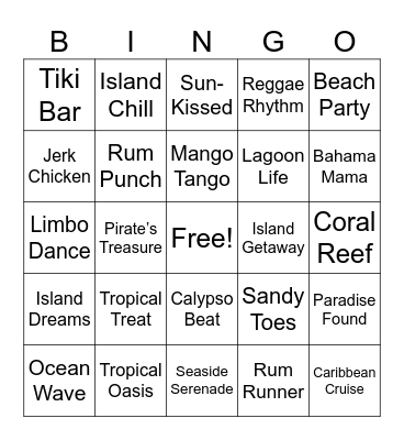 Retirement Bingo Card