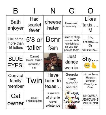 Beia Bingo Card