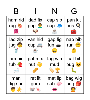 cat bit bug 🐱🐛 Bingo Card