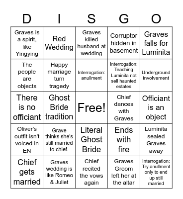 Disbingo Card