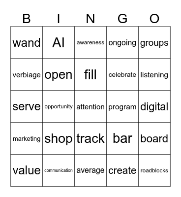 Listen Up! Bingo Card