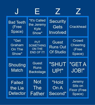 Kyle Bingo Card