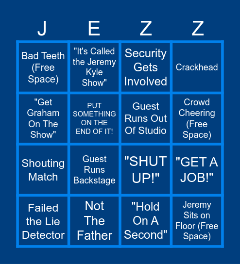 Kyle Bingo Card