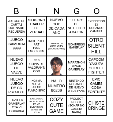 SUMMER GAME FEST Bingo Card