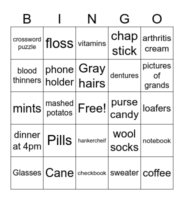 Happy Grandparent's Day! Bingo Card