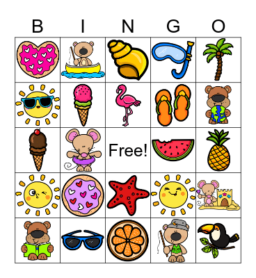 Summer Kickoff BINGO Card