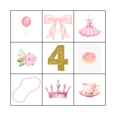 Time Four Tea Bingo Card