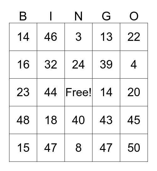 HALLOWEEN BINGO Card