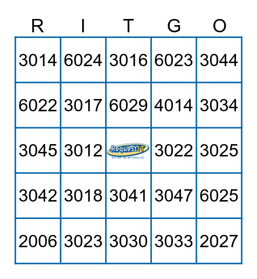 RIT Retirement Bingo Card