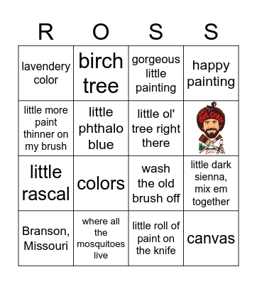BOB ROSS BINGO 2024-2025 Bingo Card