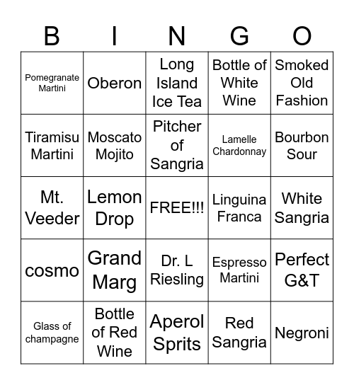 SERVER BINGO Card