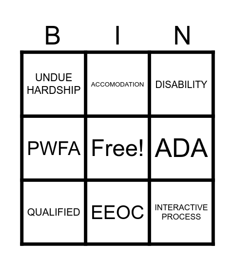 JOURNEY TO COMPLIANCE Bingo Card