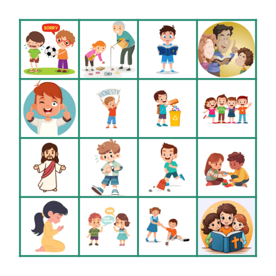 Living Right for God Bingo Card