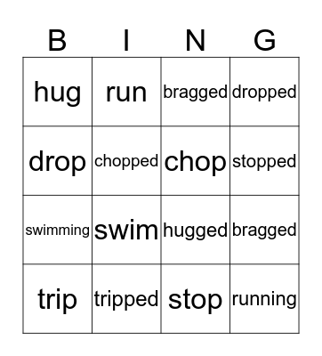 Lesson 11 Bingo Card