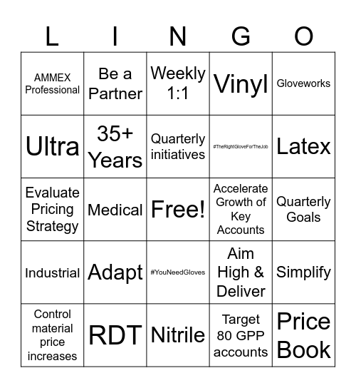 AMMEX Bingo Card