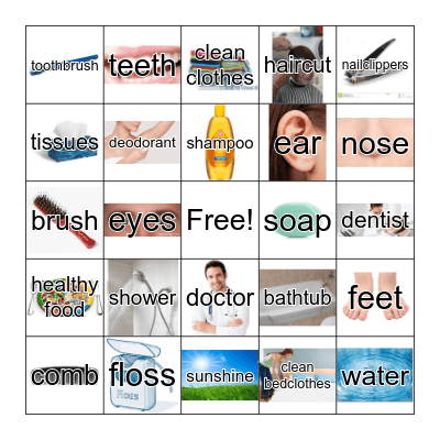 HYGIENE BINGO Card