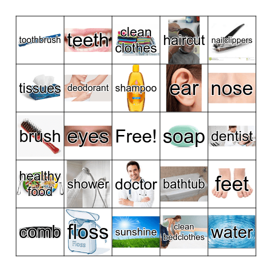HYGIENE BINGO Card