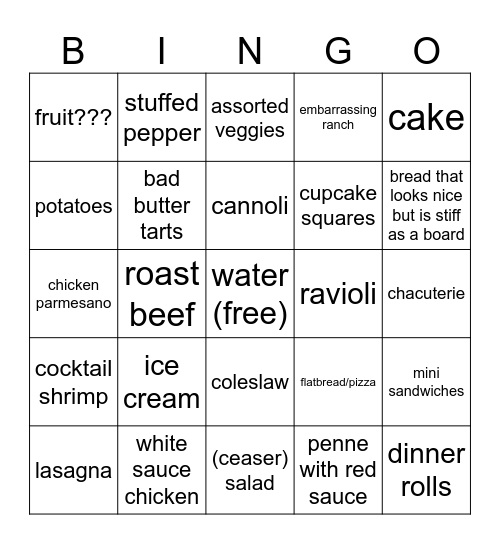 funny bingo Card
