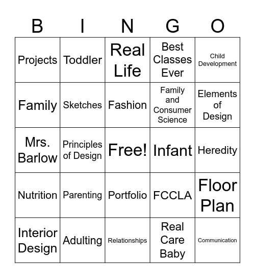 FCS BINGO Card