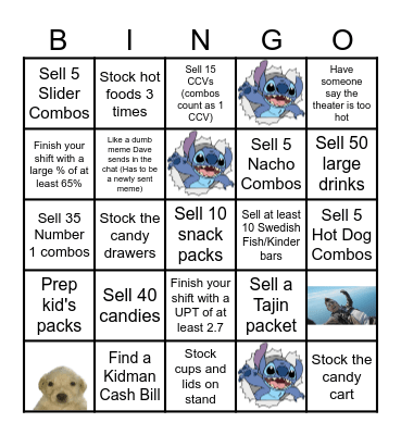 Stand BINGO Card