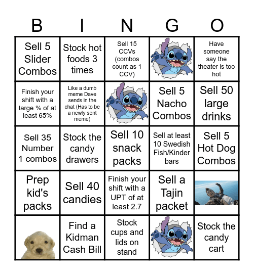 Stand BINGO Card