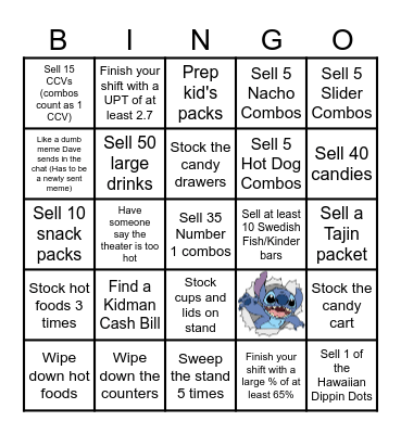 Stand BINGO Card