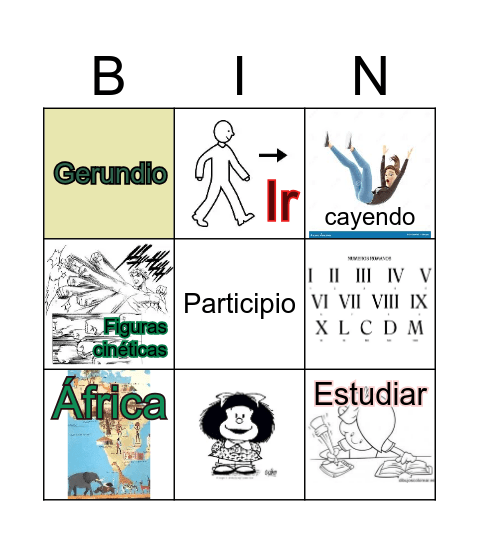 ESPAÑOL Bingo Card