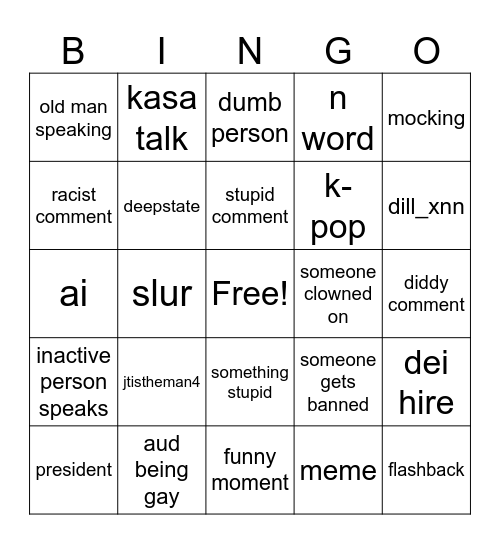 rxusa chat bingo card Bingo Card