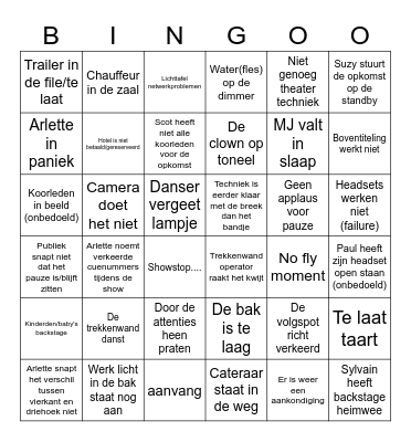le villi & silenzio Bingo Card