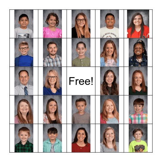 Friends of Room 22 Bingo Card