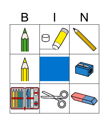 school things Bingo Card