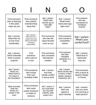Bingo Card