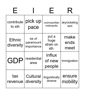 leck Bingo Card