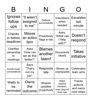 “Who’s Done It?” Bingo Card