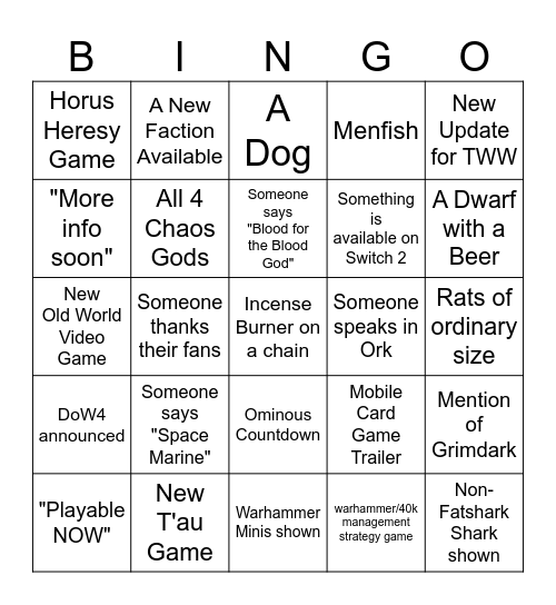 Skulls Bingo 2025 Bingo Card