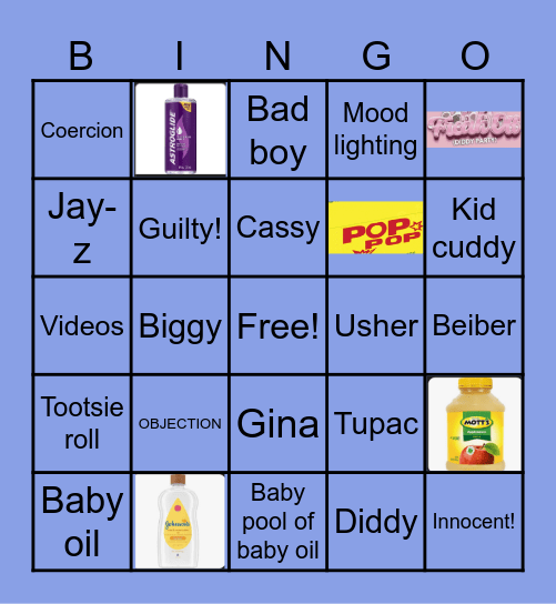 DIDDY DO IT Bingo Card