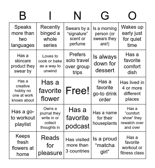 Appleby Bingo Card