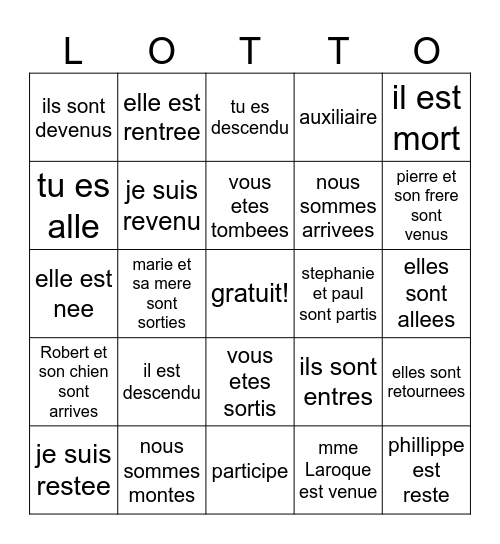 mrs dr vandertrampp Bingo Card