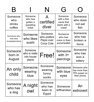 SUMMER PARTY 2025 Bingo Card