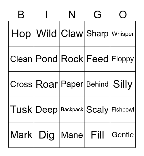 BR70 U 2~6 Bingo Card