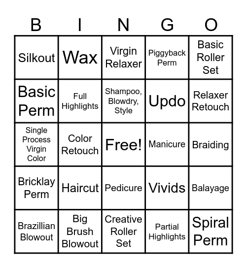 Cosmo Bingo Card