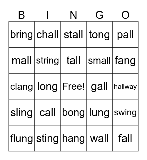ALL/-NG Bingo Card