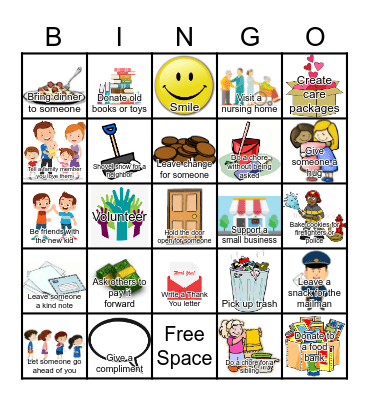 Compassion Bingo Card