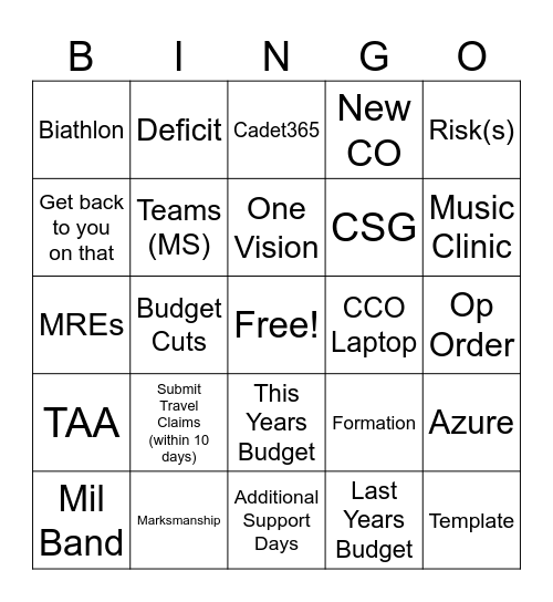 SPS Bingo! Bingo Card